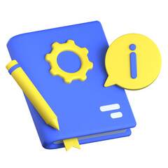 Style guide book 3D Icon colorful style
