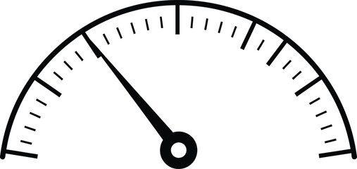 Analog Meter Silhouette with Electronic Background