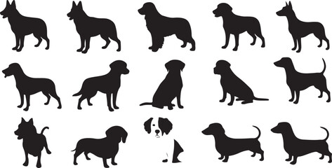 Obraz premium Dog Silhouettes