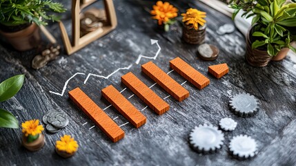 Performance increase concept with tools and strategies for enhancing personal and professional performance.