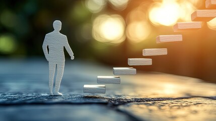 Personal development career concept focusing on skills, growth, and career advancements for success.