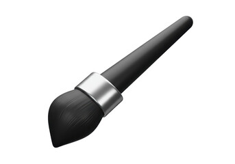Isolated Artistic Black Paint Brush