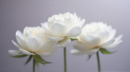 Fototapeta premium White Flower Blooming in Soft Natural Light for Elegant Floral Decor