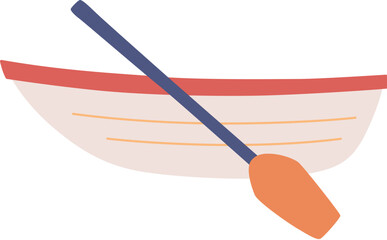 Cute small boat marine element

