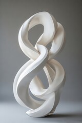 Abstract White Sculpture