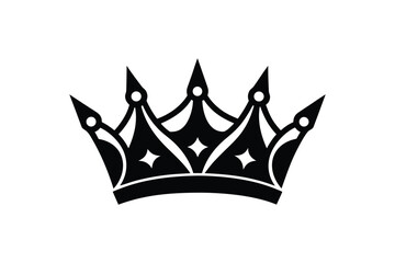 Silhouette art illustration of a tribal crown.eps