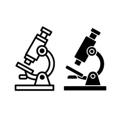 microscope vector illustration