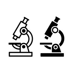 microscope on a white background
