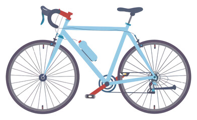 PNG Blue road bike illustration