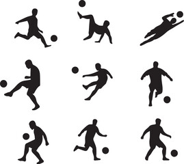 set of sport silhouettes