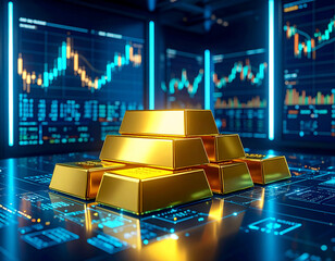 Gold Bars Digital Trading Market