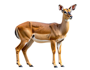 Naklejka premium Wild Majestic Animal in Nature Turning its Gaze, Isolated Transparent PNG