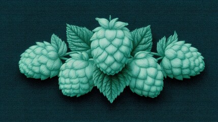 Crafting a minimalist emblem featuring hop and barley for modern brewing adventures. National Beer Lovers Day
