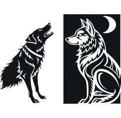 Wolf and Dog Silhouette Vector Art Collection | Canine EPS
A vector art collection featuring silhouettes of wolves and dogs. Perfect for wildlife, pet, and canine-themed designs. Editable EPS file inc