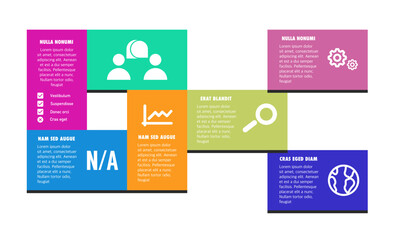 Colorful Vector Icons for Business and Data Analysis