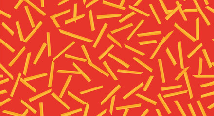 French fries pattern with fast food, and seamless.