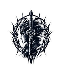 Viking Shield Maiden Warrior