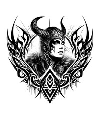 Viking Shield Maiden Warrior