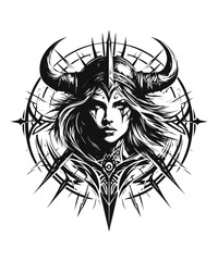 Viking Shield Maiden Warrior