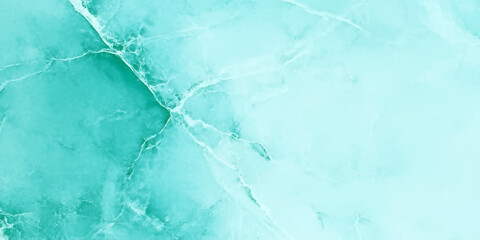 Features a smooth blend of turquoise, mint and light teal shades, Subtle white and slightly soft green veining adds depth and natural flow, modern design background for wall decor.