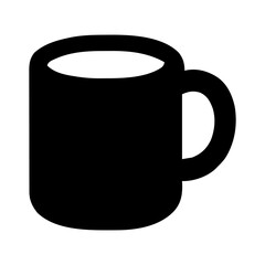 Coffee Mug Icon for food and drink app or kitchen equipment