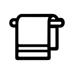 Bath Towel Folded Icon for bathroom activity