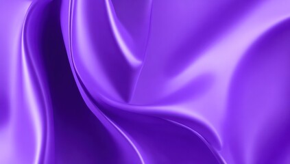 Obraz premium Close-up view of a vibrant purple silk fabric.