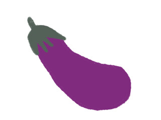 eggplant isolated on white