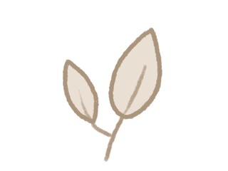 Hand drawn leaves