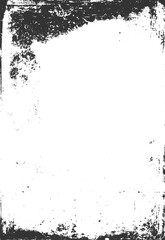 grunge border frame for your design, black ink brushed grunge lines border artistic painting blank space frame picture transparent background