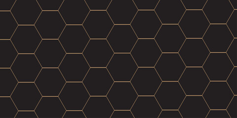 Abstract black grid honeycomb mosaic and tile geometric hexagon vector illustration. geometric digital technology polygon science vintage square mosaic and web cover business texture.	
