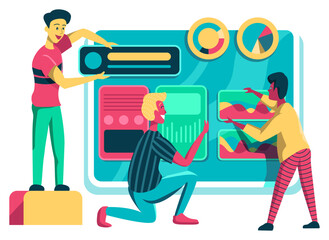 Web Dashboard concept illustration