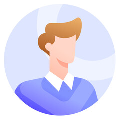 man avatar business corporate icon