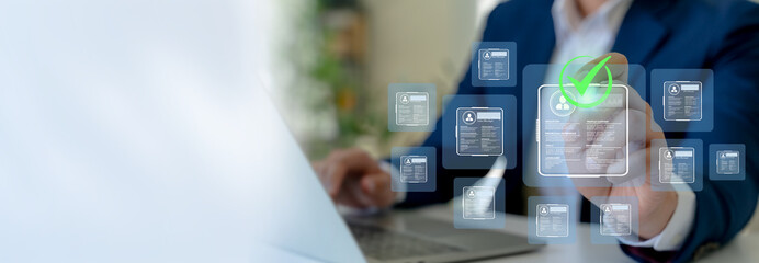 Digital Recruitment, Candidate Selection. Interface to select a candidate's resume, modern...