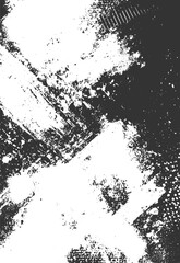 Grunge border vector texture. Abstract frame overlay. Dirty Distressed pin dots texture black and white, transparent background.