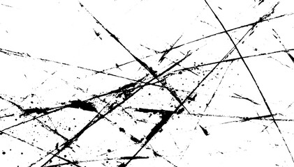 Abstract grunge texture with diagonal lines and scratches, Vintage scratched grunge overlays texture on isolated, Dirt, grime and scratch overlay on transparent background