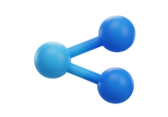 Isolated Linked Spheres Representing Share and Connection