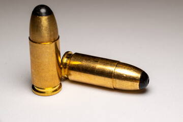 bullets on white background