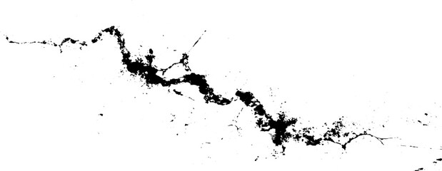 Cracked wall background. Crack wall texture. cement crack, scratch, grunge for overlay effect on transparent background