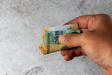 20.000 HUF banknote in a hand