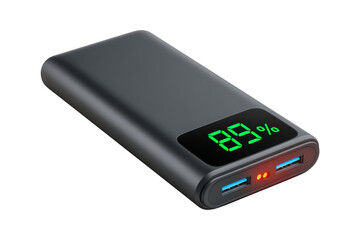 Power bank home charging tech close-up