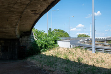 View of the Kacsóh Pongrác overpass in Budapest, Hungary