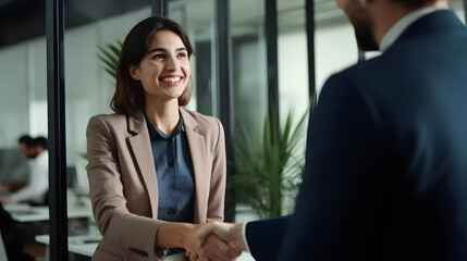 business people shaking hands
