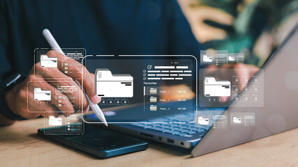 Document Management System DMS. Enterprise resource planning ERP. Document workflow sharing...