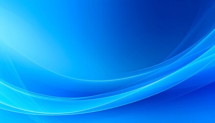 Abstract blue curves