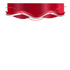 Indonesian flag decoration 