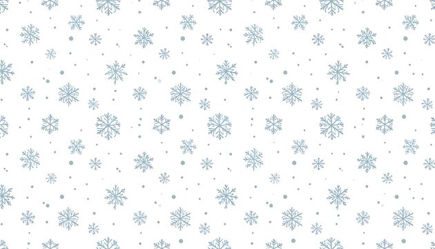 Seamless winter snowflake pattern