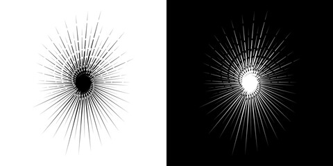 Obraz premium Dynamic abstract spiral sound wave rhythm lines. Circular spiral sound wave rhythm of lines. Circular futuristic abstract lines, black and white background. 