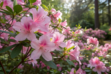 pink magnolia flowers