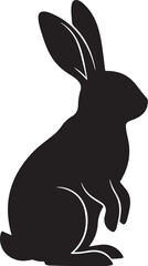 Bunny rabbit silhoutte vector design